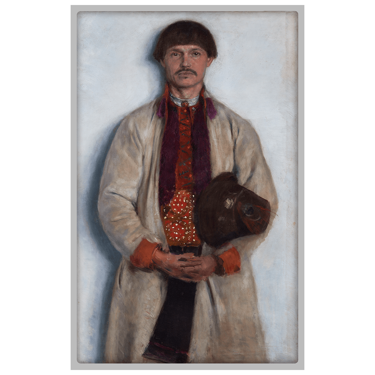 Peasant from Bronowice_reverse Aleksander Gierymski, Chłop z Bronowic, 500 franków CFA, rewers