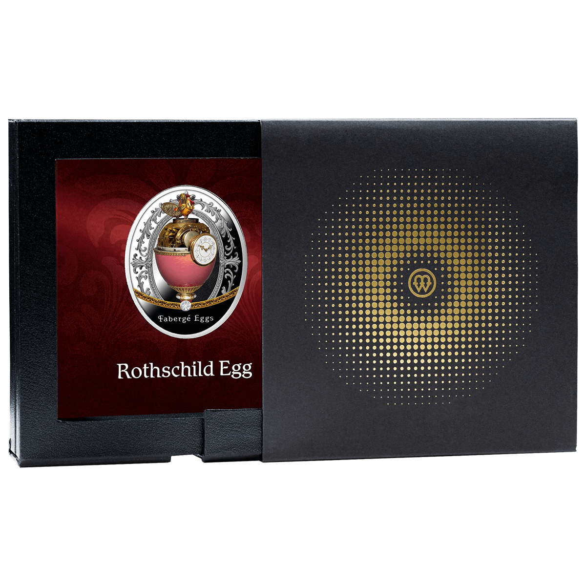 Rothschild_Egg_box Jajo Rothschilda, 1 dolar, Seria: Jaja Faberge, pudełko
