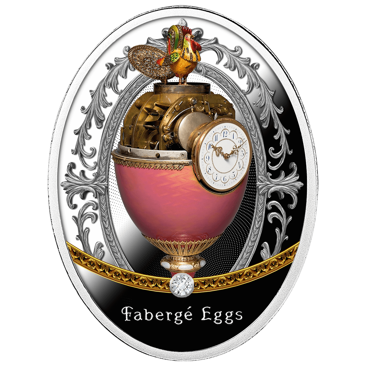 Rothschild_Egg_reverse Jajo Rothschilda, 1 dolar, Seria: Jaja Faberge, rewers