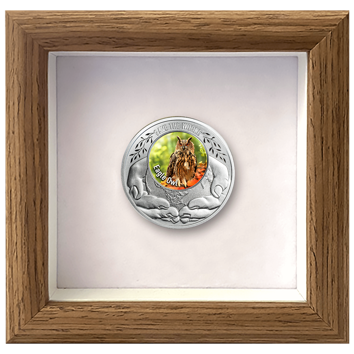 Eagle_owl_box Puchacz zwyczajny, 500 franków CFA, Seria: Ocalić Świat