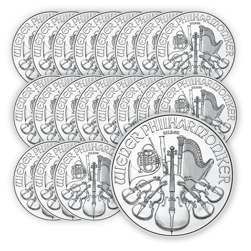 Zestaw 20 x Filharmonicy Wiedeńscy 1 oz. - Srebrna moneta bulionowa