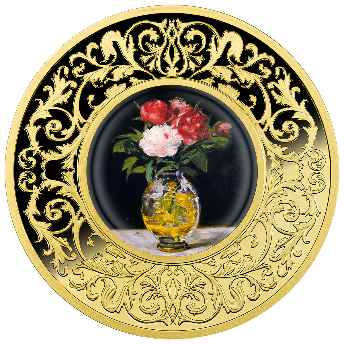 Édouard Manet, Bukiet kwiatów, 500 franków CFA, Seria: Kwiaty w malarstwie, rewers