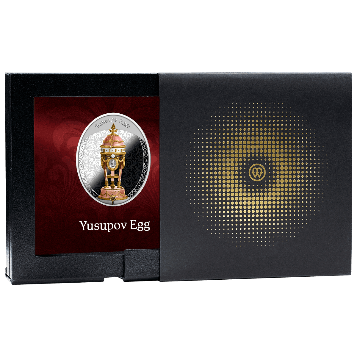 Jajo Jusupowa_box Jajo Jusupowa, 1 dolar, Seria: Jaja Faberge, pudełko