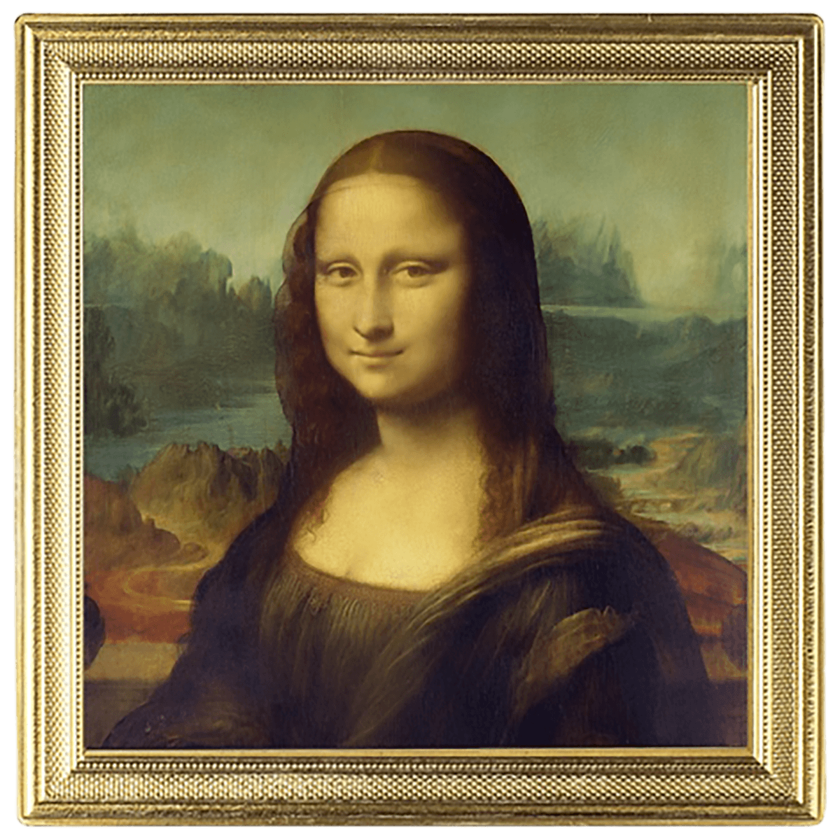 Mona-Lisa_rewerse Leonardo da Vinci, Mona Lisa, 2 dolary, Seria: Najdroższe Obrazy Świata, rewers