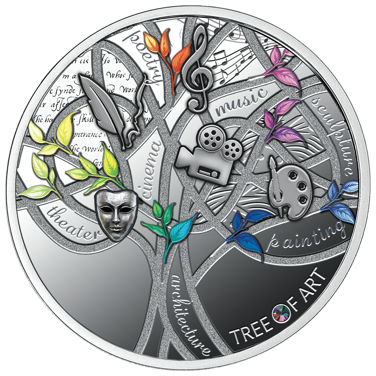 Tree of Art, 1 dolar, rewers