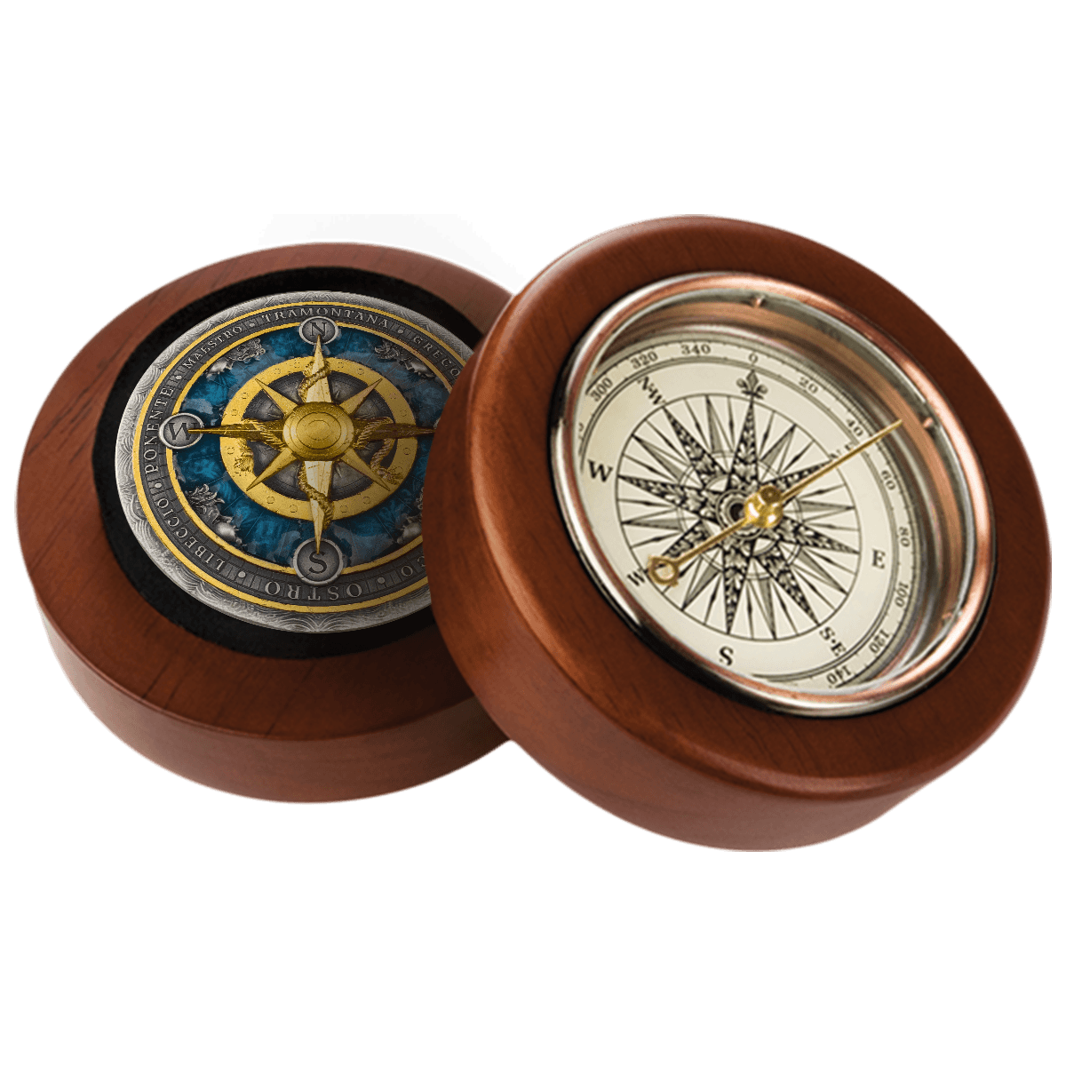 Compass rose_box Róża Wiatrów, 5 dolarów, pudełko