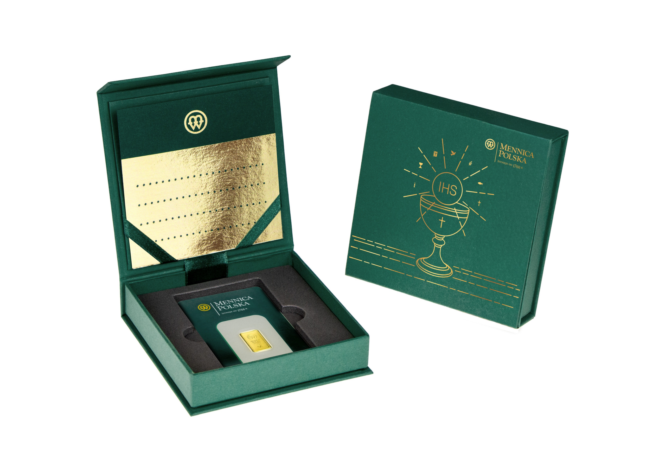 Pudełko do złotej sztabki (Pamiątka I Komunii Świętej)